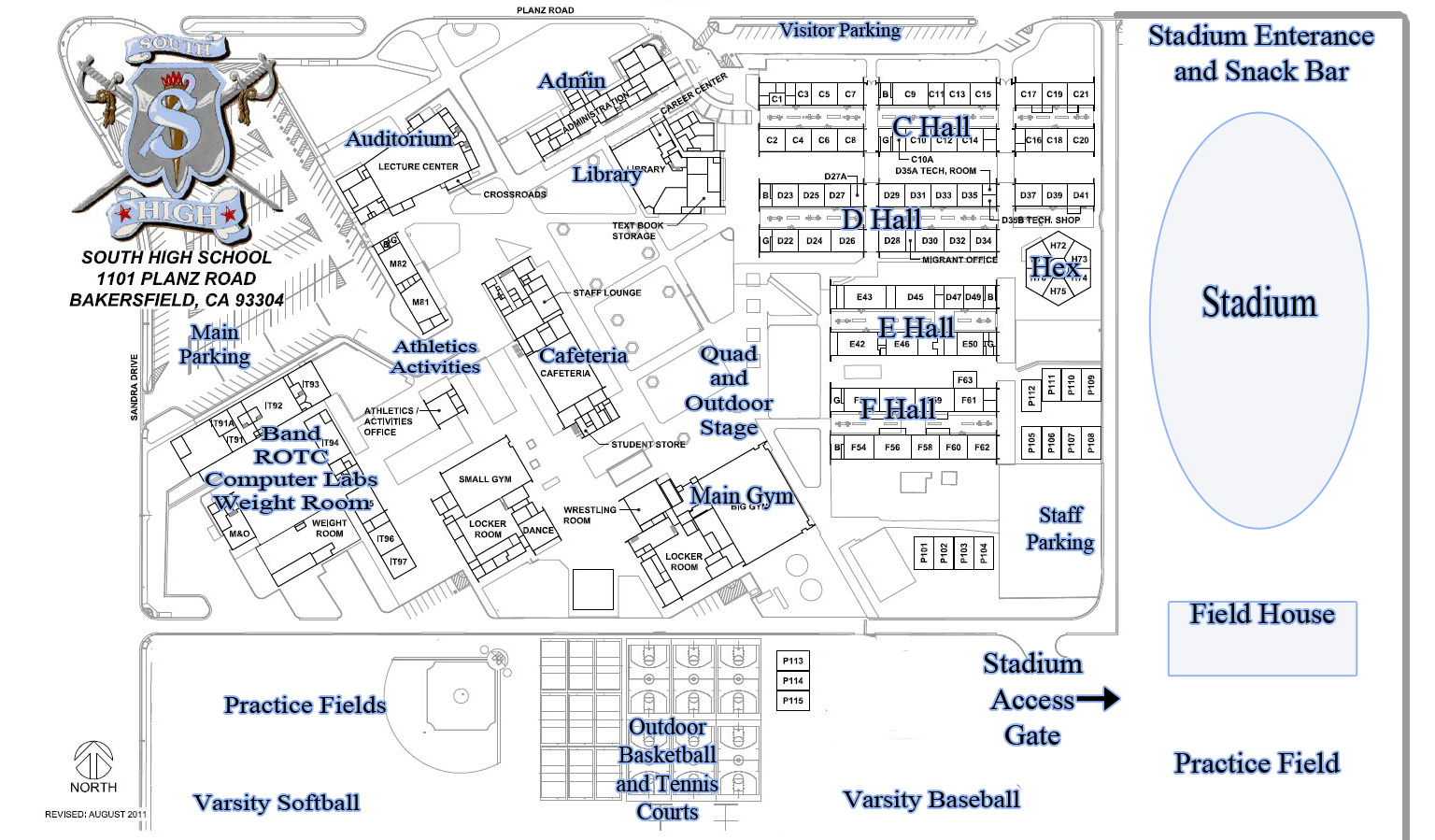 Porterville College Campus Map